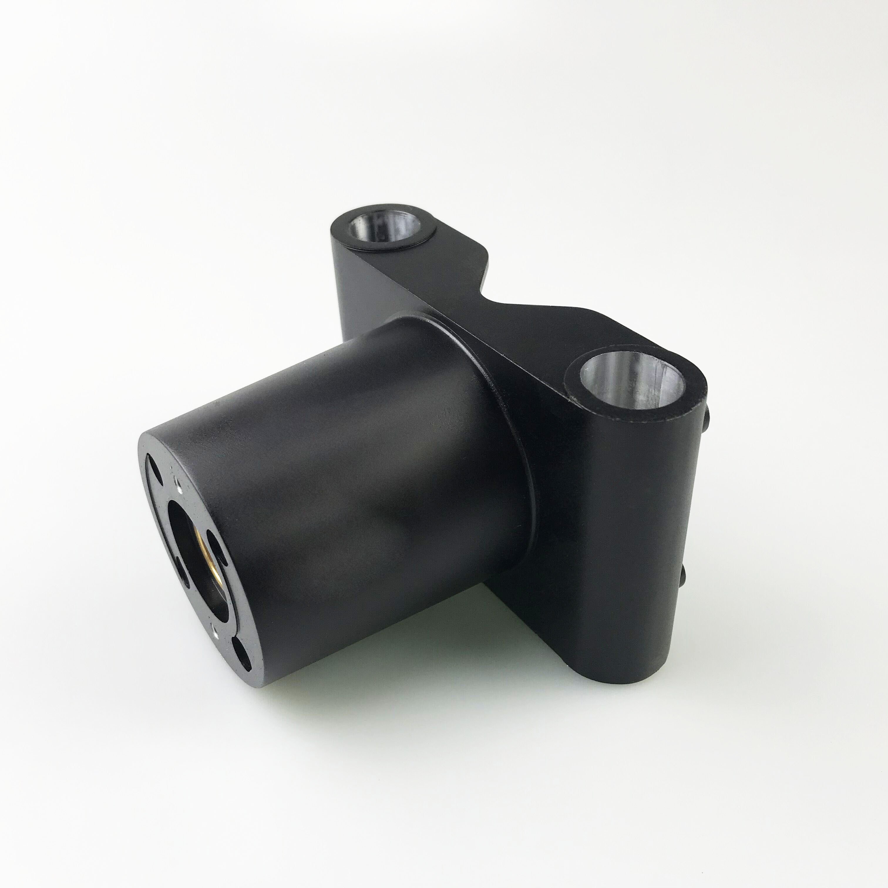 CNC Machined Black Anodized Aluminum Motor Mount Bracket