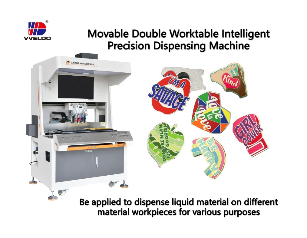 Industrial - Grade Glue - Dispensing Machine for Enamel Badge and Metal Label Coloring