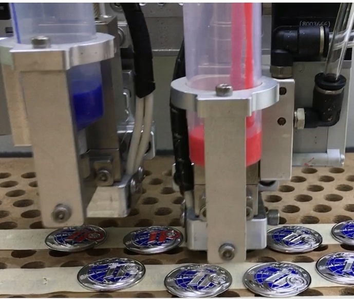 Industrial - Grade Glue - Dispensing Machine for Enamel Badge and Metal Label Coloring