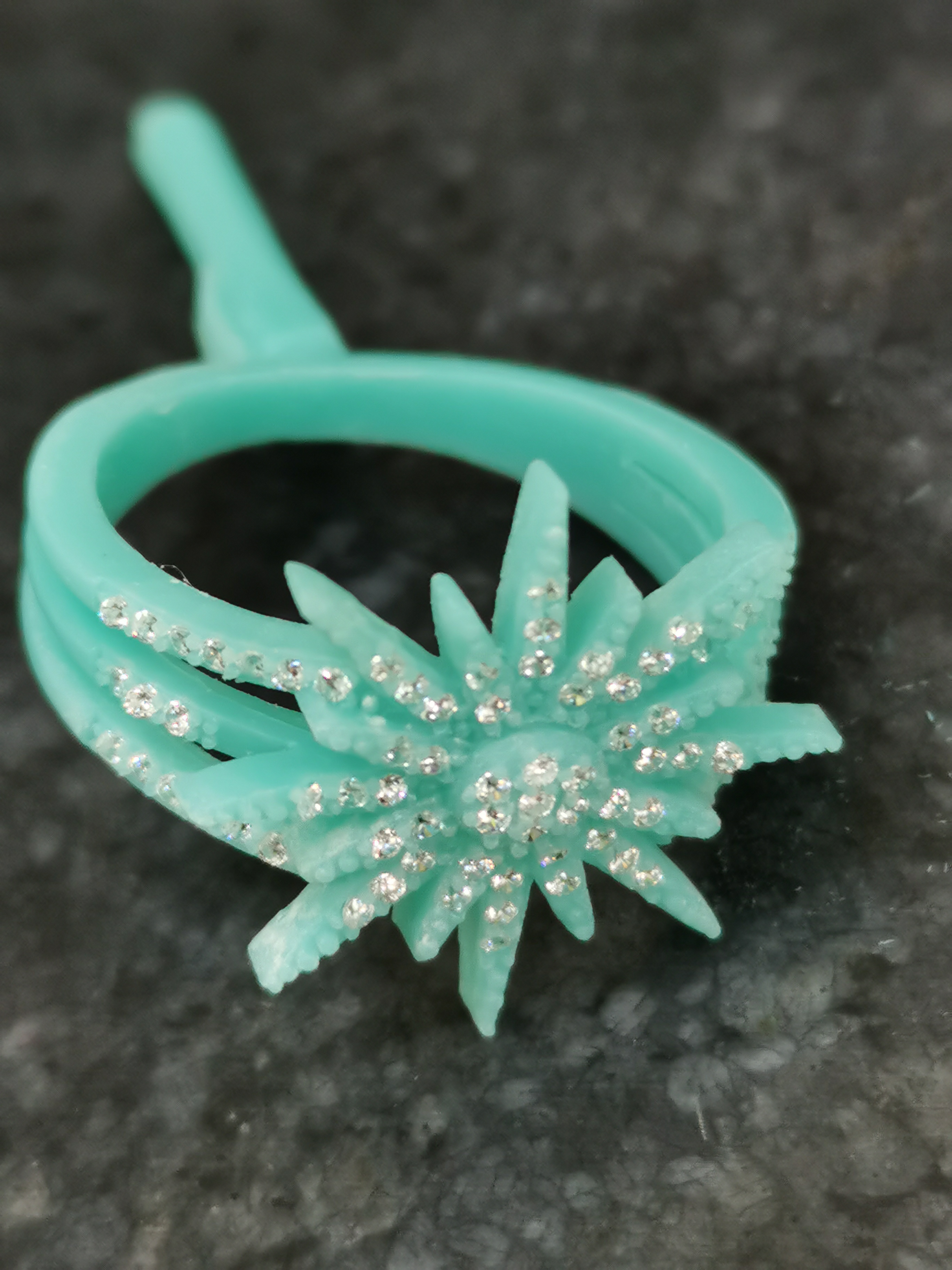 hiphop style silver jewelry pendant wax stone setting machine