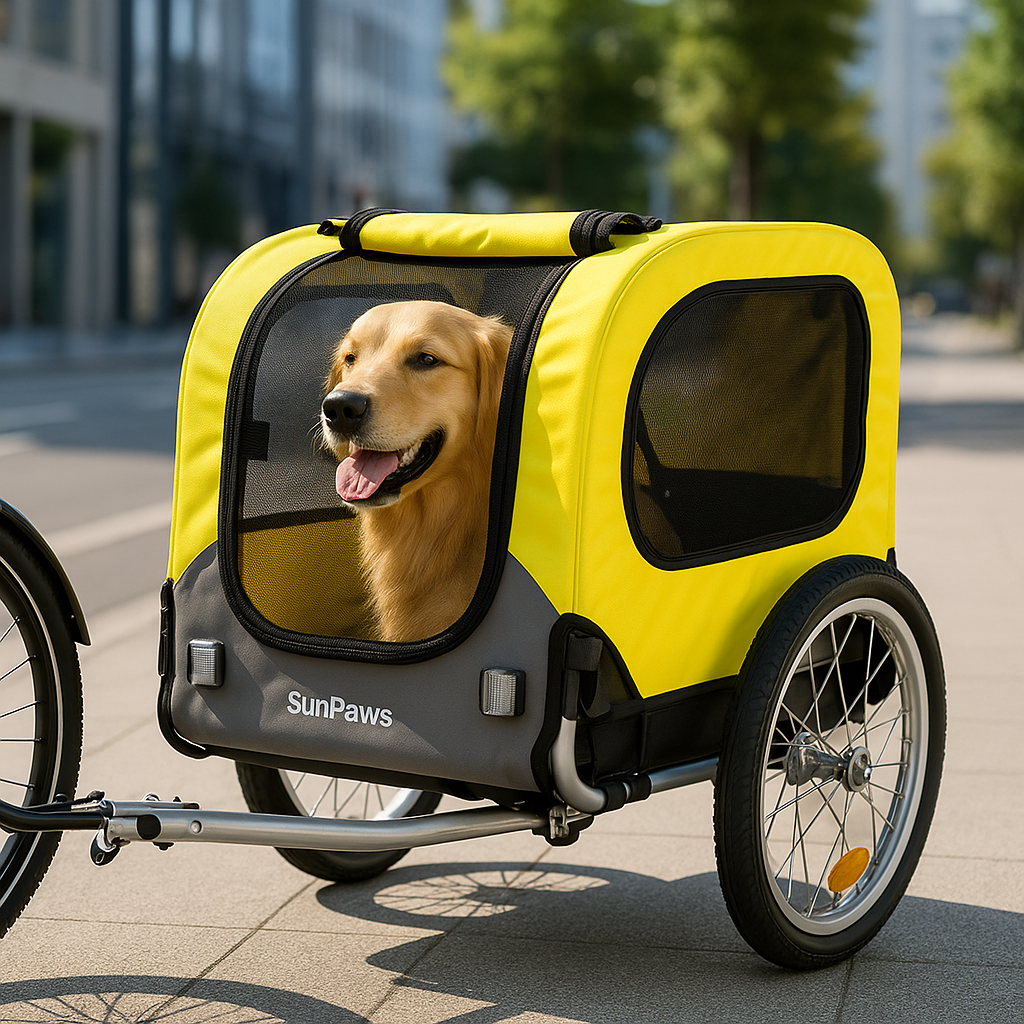SunPaws AeroLite Pet Bike Trailer