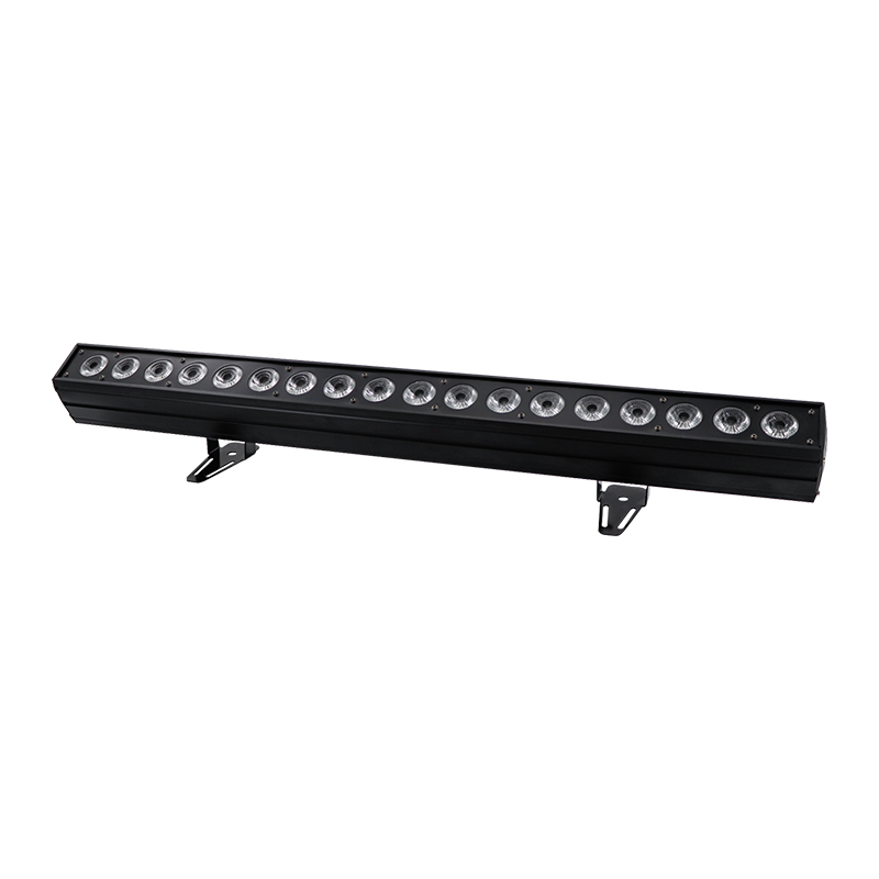 18pcs 18W RGBWA UV 6in1 LED Wall Washer Light Pixel Control