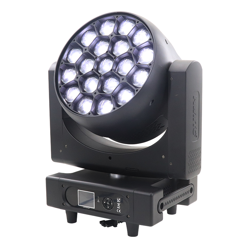 19x40W Bee Eye RGBW Pixel Zoom Rotating Wash Moving Head Light