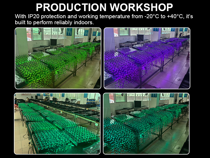 DMX512 LED crystal curtain light