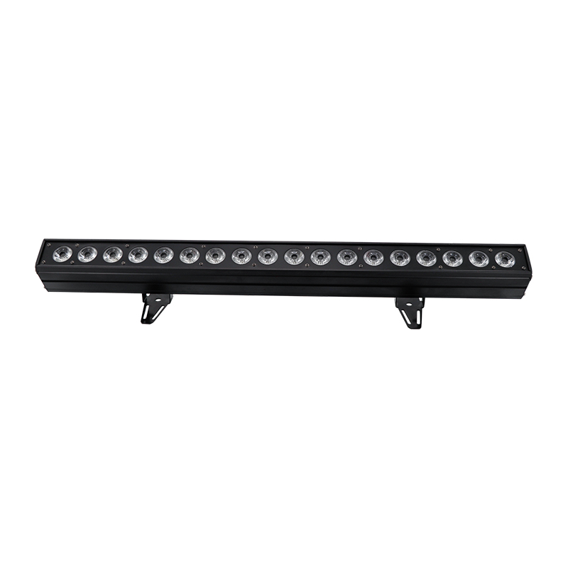 18pcs 18W RGBWA UV 6in1 LED Wall Washer Light Pixel Control