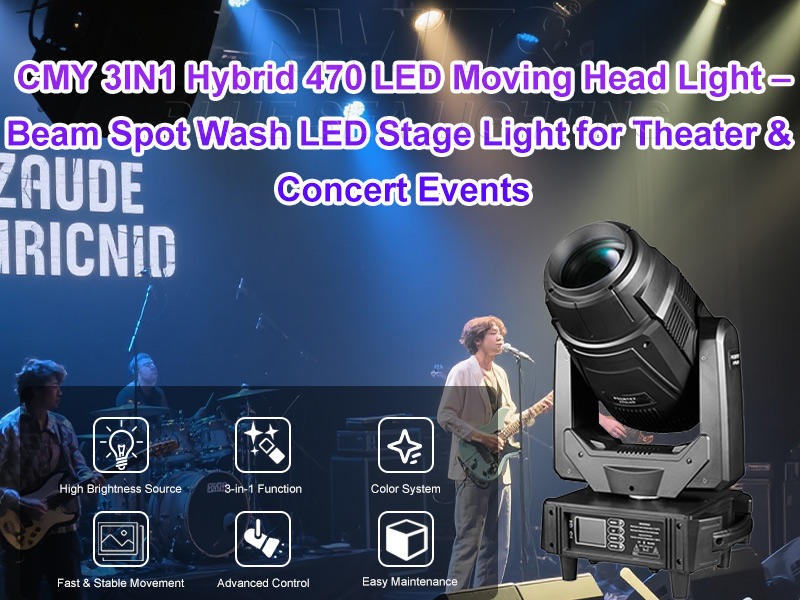 CMY 3IN1 Hybrid 470W LED moving head light