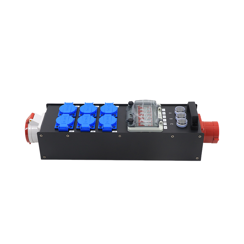 32A 5pin in and Out 6 Road 16A Waterproof Europe Output Power Distributor