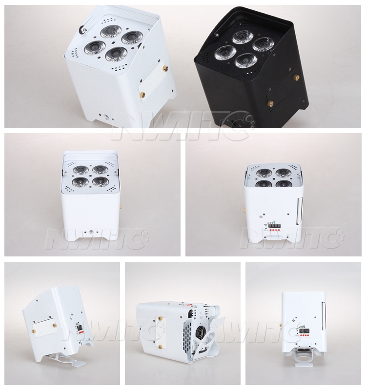 Wholesale P-34 4x18W RGBWA UV 6-in-1 Wireless LED Par Light Stage Lights with Battery Power