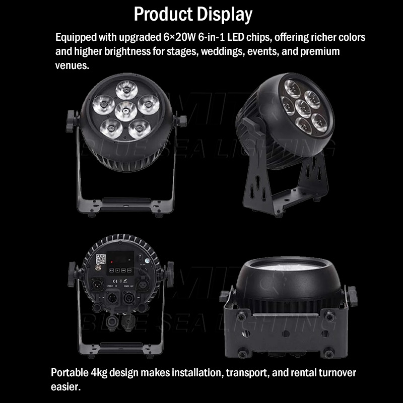 RGBWA+UV LED Flood Light for Events