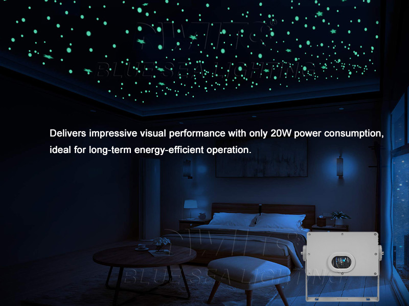 DMX512 outdoor RGB starry sky laser light projector