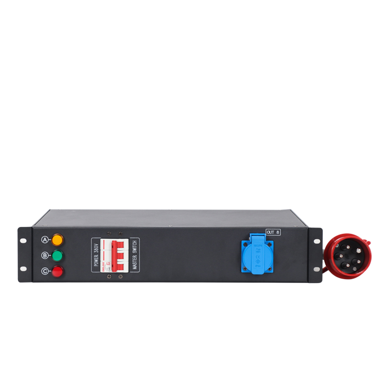 8 chs 16A Europe Schuko Output 32A 5pin Input  Power Distributor Distro Box