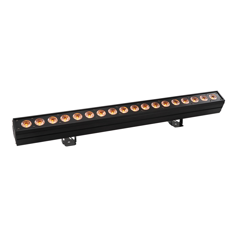 18pcs 18W RGBWA UV 6in1 LED Wall Washer Light Pixel Control