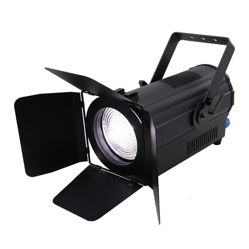 200W RGBW LED Fresnel Zoom Light with DMX for Studio & DJ