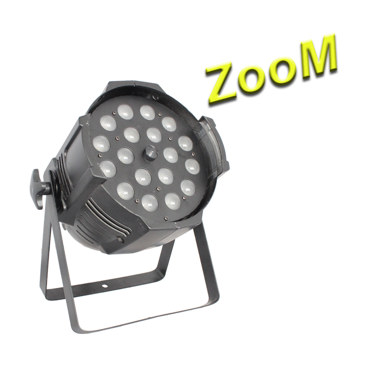 18Pcs 18W RGBWA UV 6-in-1 Zoom LED Par Light for Stage
