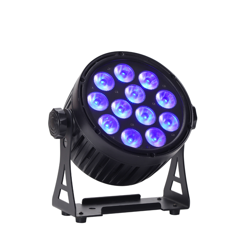 Outdoor  12x18W  RGBWA UV 6in1 LED Par Can Light Aluminum Body DMX512 Control