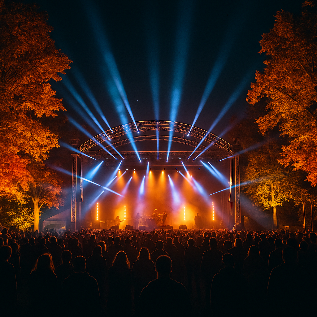 Autumn Music Festival Nighttime Lighting Design Plan Autumn Music Festival Nighttime Lighting Design Plan
