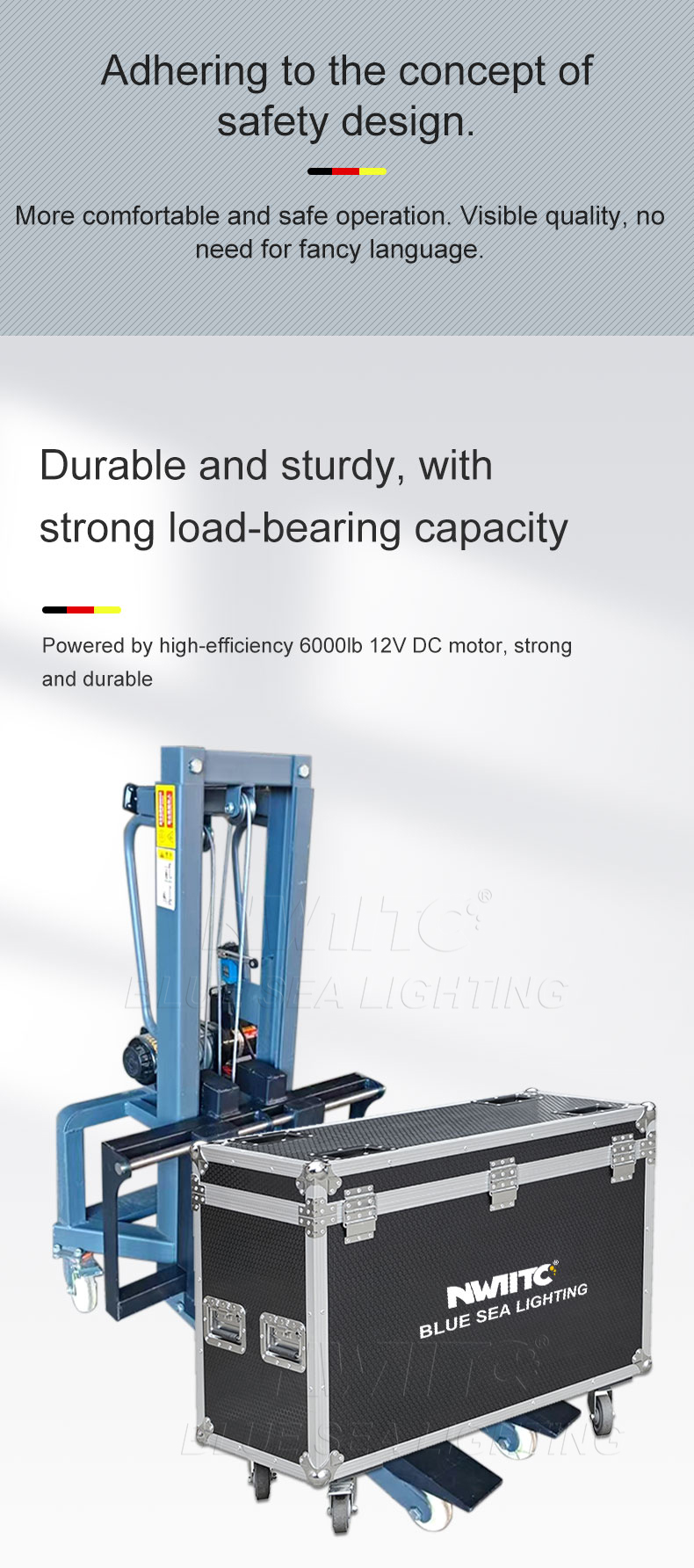 Small Event Forklift 300kg Load 70kg Machine Weight