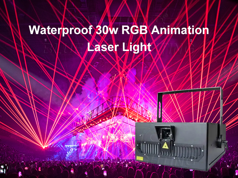 High Power Outdoor DJ Event 30W RGB Laser Light