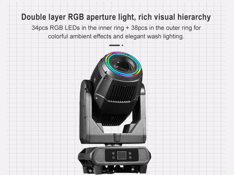 Outdoor IP65 LED Moving Head Light RGBW