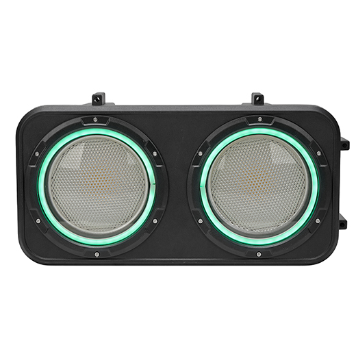 IP66 Outdoor 2x100W Dual-Color COB RGB Audience Light