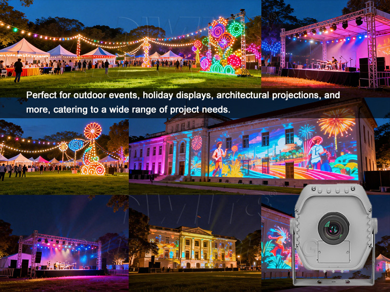 architectural rotating pattern projector light