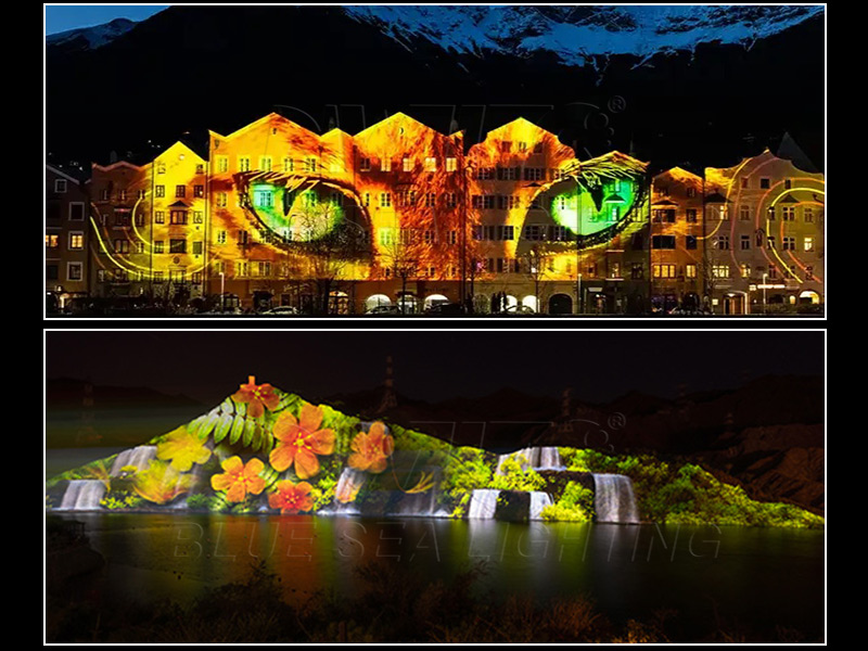 landscape rotating pattern projector light