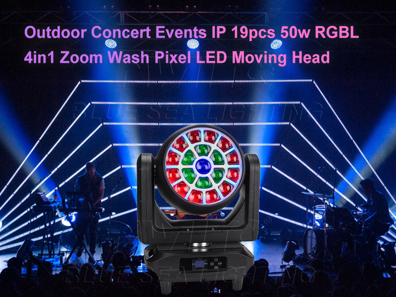 IP66 RGBL 19x50W LED Moving Head