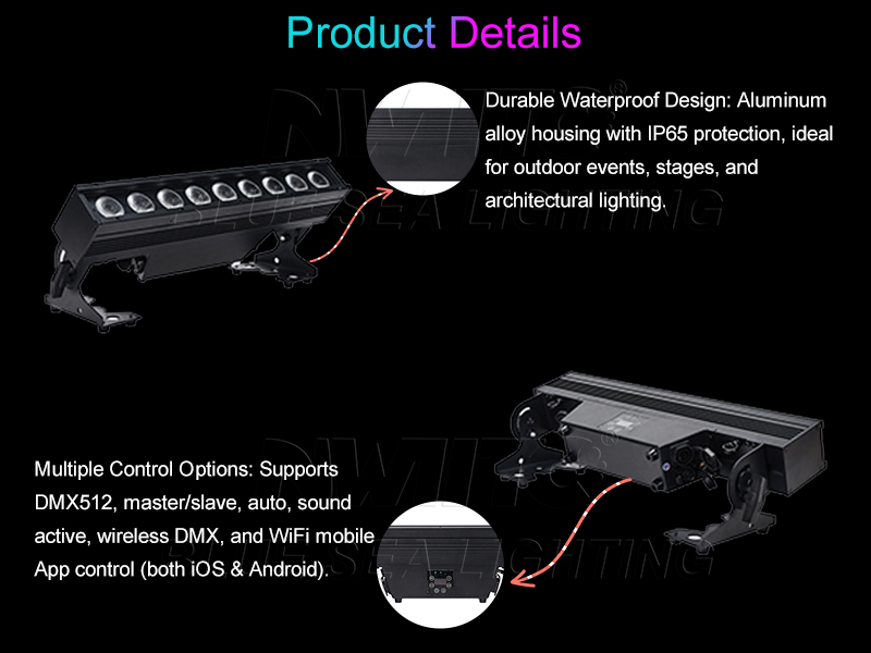 High brightness COB LED par light for concerts and events