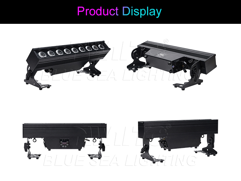 Outdoor LED par light with 10 to 60 degree zoom range