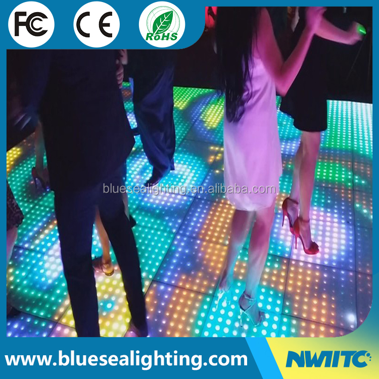 L-98 Disco Dj Led Stage Lights Panel Mat Interactive Video Night Club Led Dance Floor
