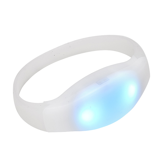 Wireless Rechargeable LED Cheer Bracelet with Light-Up Effects
