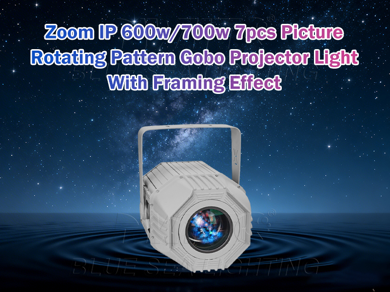Zoom IP 600W 700W Gobo Projector Light With CMYK