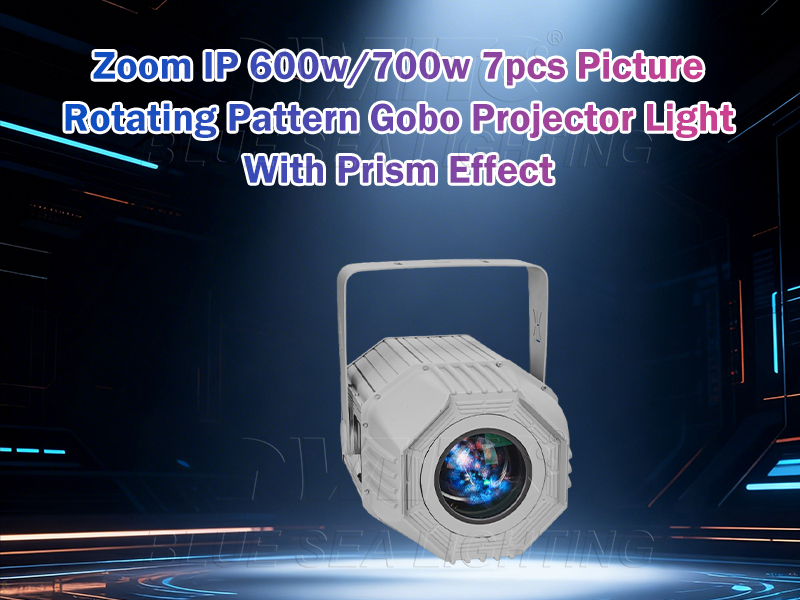 Zoom IP 600W 700W Gobo Projector Light With CMYK