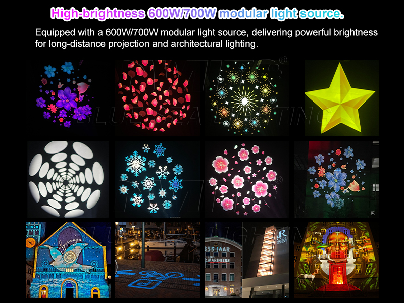 600W 700W Building Projection Gobo Light
