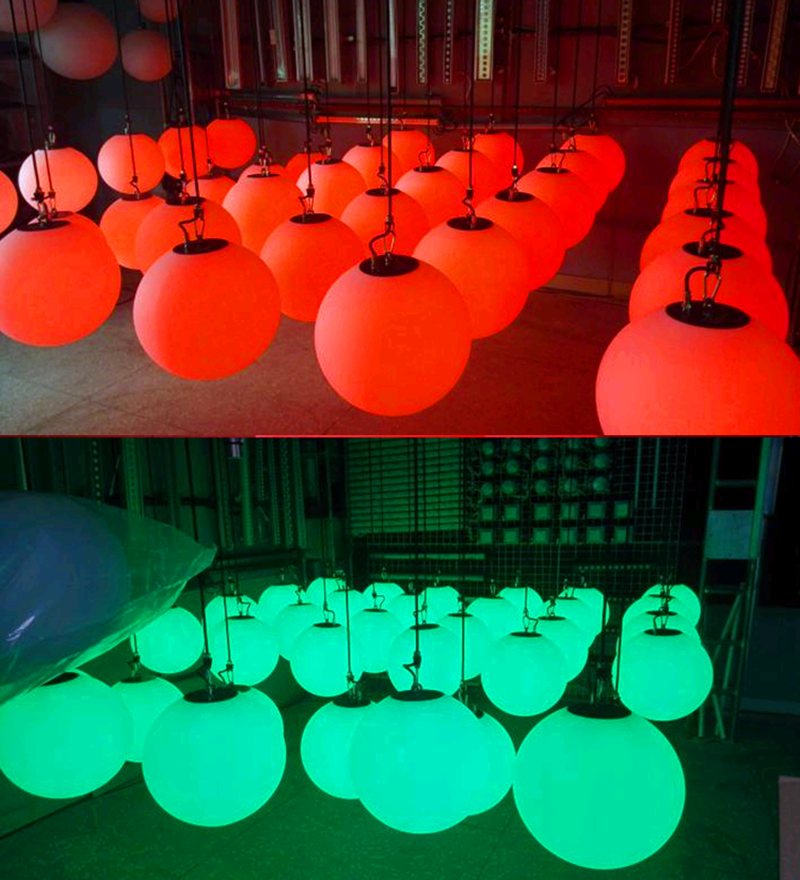 L-180 RGB Lifting LED Kinetic Ball Stage Lights 9m Height Disco Wedding Moving Lights