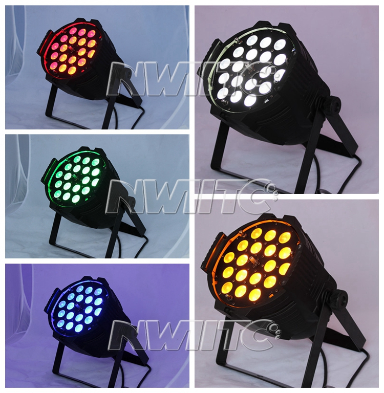 18x15W LED Par Can RGBWA UV 5-in-1 Uplight Stage Light for Weddings Parties Hotels