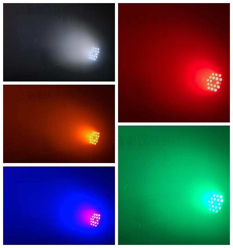 18Pcs 18W RGBWA UV 6-in-1 Zoom LED Par Light for Stage