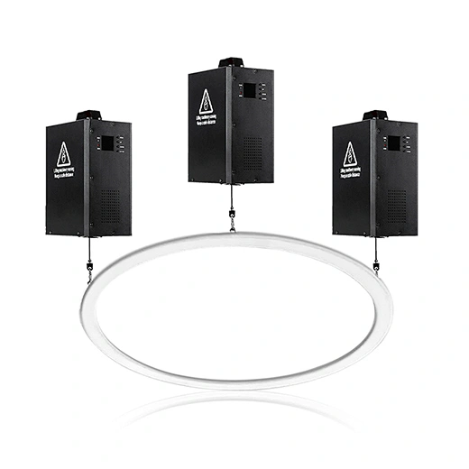 6m Kinetic LED Ring RGBW Projection Lights 300W Power for Hotel Application