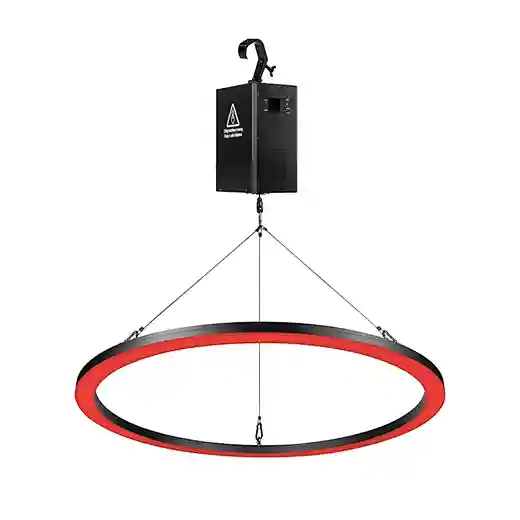 Single 150W Winch+ Three Meter LED Kinetic Ring RGBW Projection Lights for Landscape & Hotel Applications