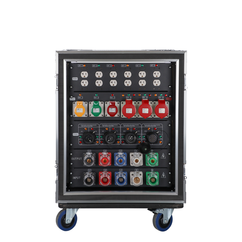 Custom 4CH Power Distributor with 19 Pin Socapex - Mixed Voltage Output 110V and 220V 6CH Edsionn