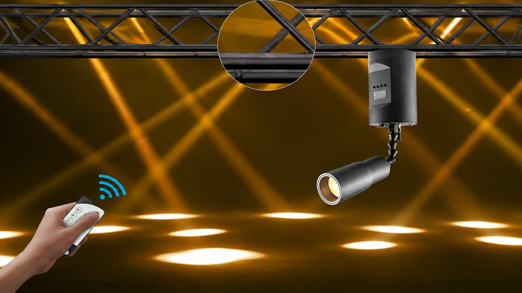 UAE Customer Gives Positive Feedback on 10W Magnetic Wireless Battery Zoom Spotlight for Professional Event Applications