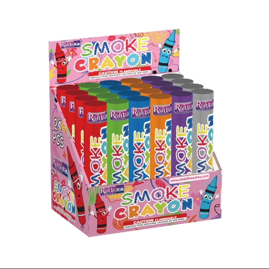 90 second duration color Smoke Crayon  RT0003
