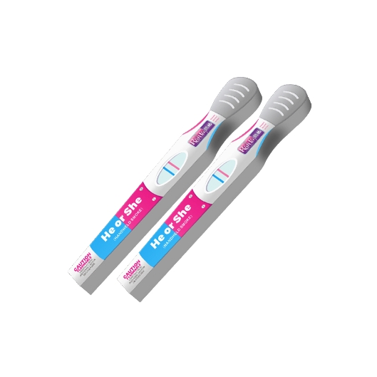 Pregnancy test stick shape fireworks He or She （Smoke） Blue  RT0004-B