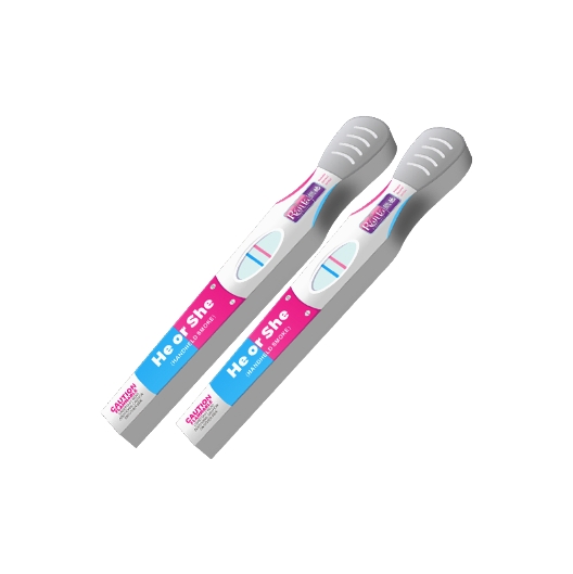 Pregnancy test stick shape Fireworks He or She （Smoke）Pink RT0004-G