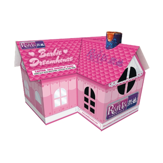 Magic House shape 200 gram fountains fireworks Barbie Dreamhouse RT4005