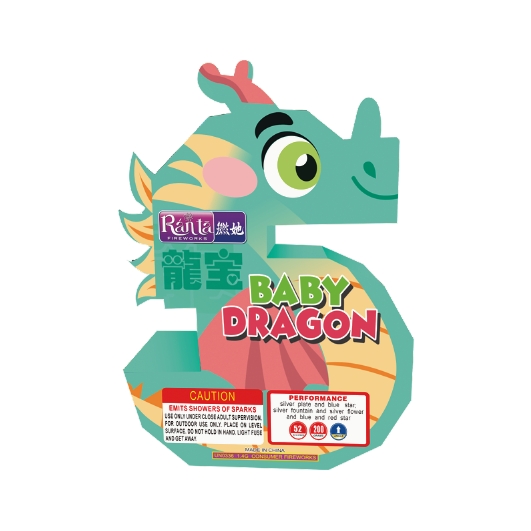Dragon Shape Fountains Fireworks Baby Dragon RT4012