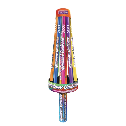 Umbrella shape roman candle fireworks Rainbow Umbrella RT5004