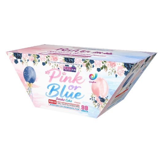 99 shots blue smoke cakes fireworks Pink or Blue（blue）RT6004-B
