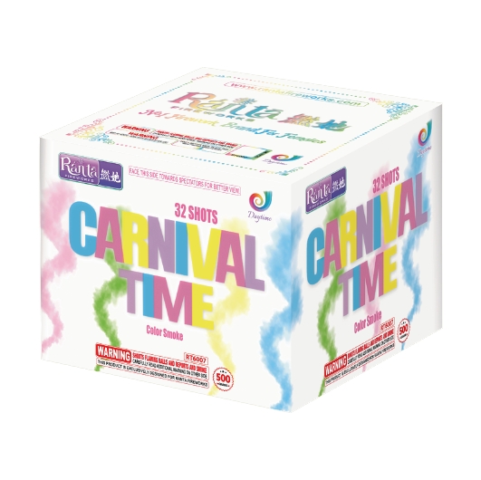 32 shots 500 gram color smoke cakes fireworks Carnival Time RT6007