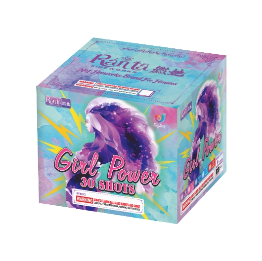 30 shots 500 gram smoke cakes fireworks Girl Power RT6013 from Ranta